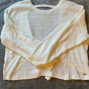 Hollister cropped open back sweater